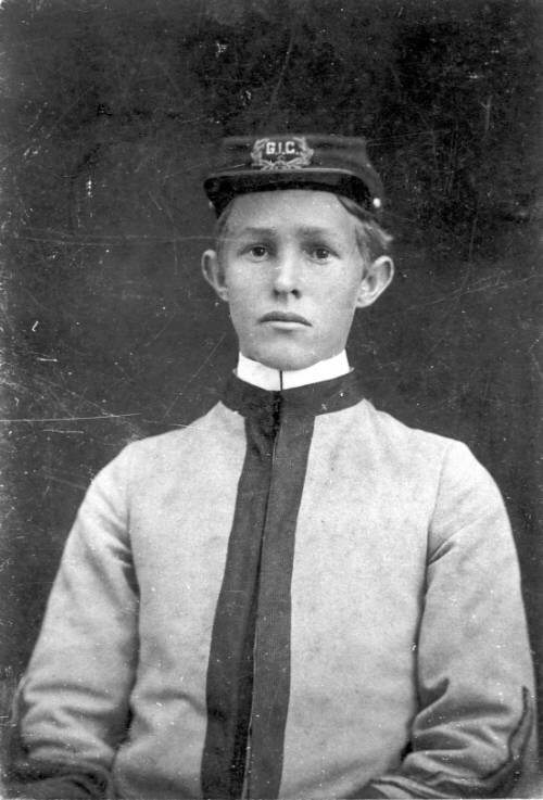 Jack Leffingwell in his school uniform.