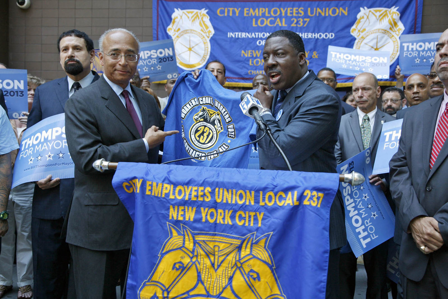 Local 237 Puts Teamster Muscle Behind Thompson’s Bid For Mayor - The Chief