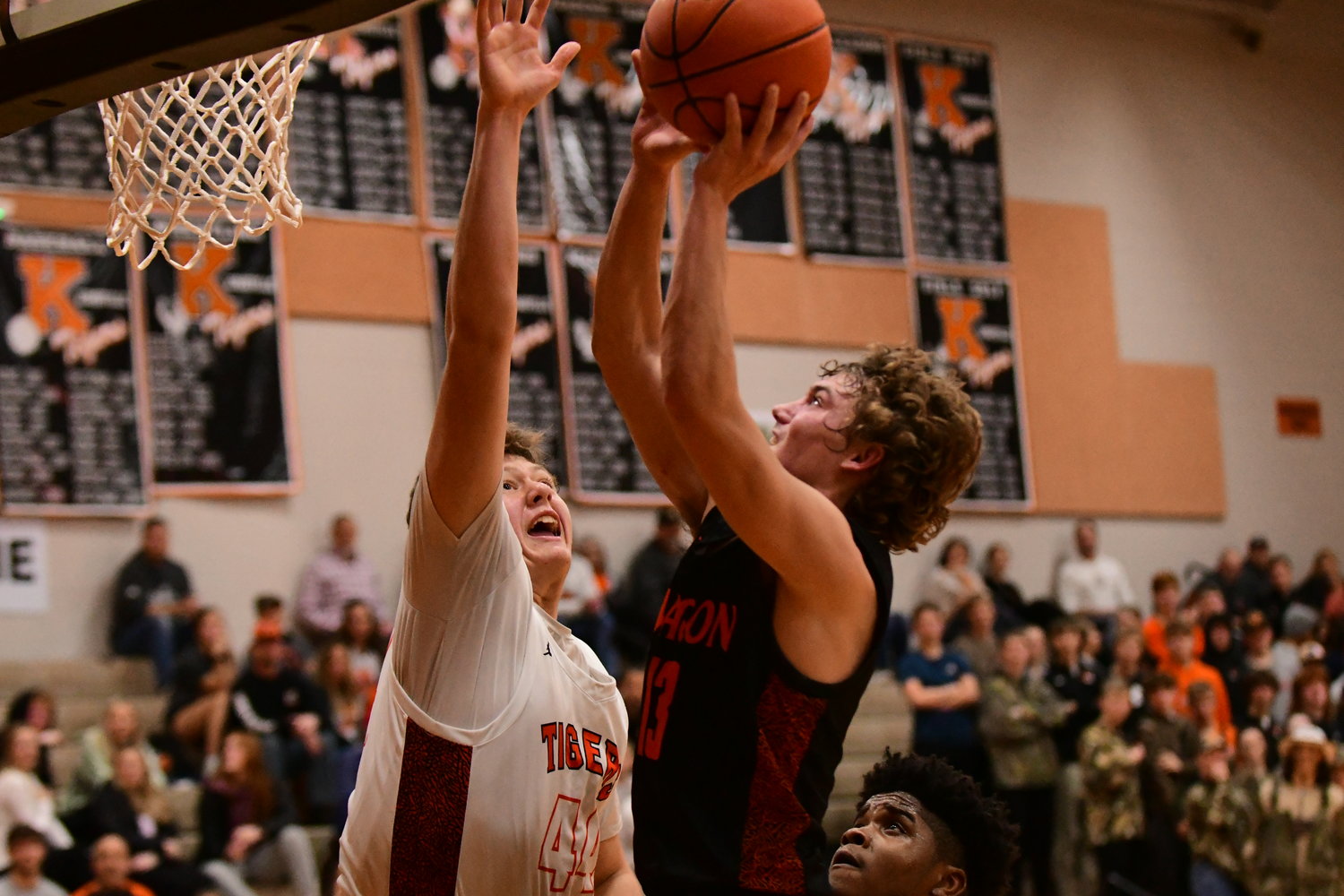 Action from Tuesday's boys basketball game between Kirksville and Macon.