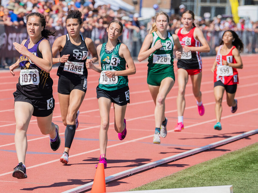 Onalaska’s Melissa Reiman took fifth place in the 2B girls 800 meter run in Yakima on Saturday, May 27.
