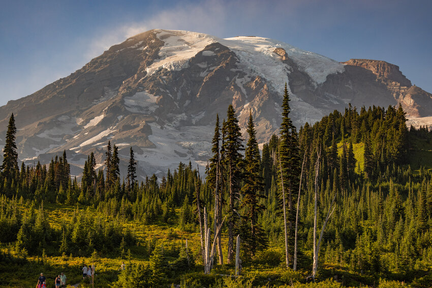 Mount Rainier is seen from Paradise on Tuesday, Aug. 15, in Ashford.