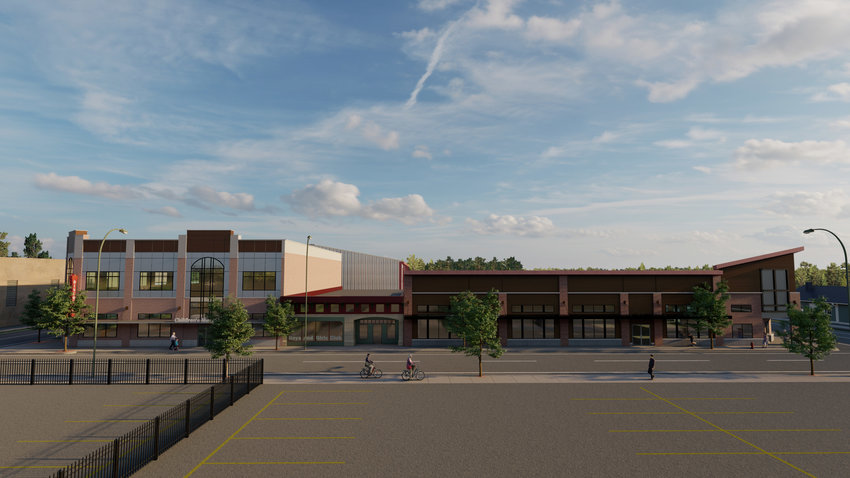 A rendering of the United Learning Center created by KMB Architects last year.