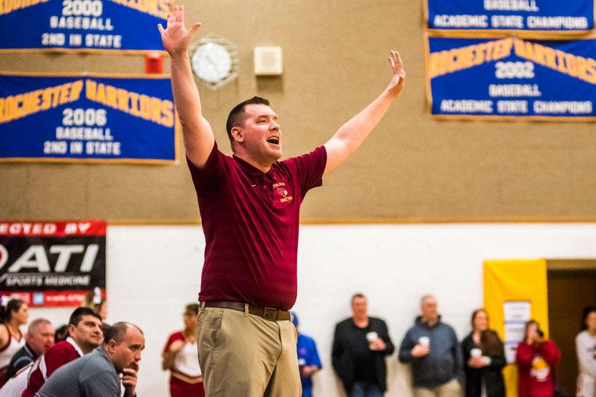 Winlock's newly-hired athletic director, Nick Bamer, led the Cardinals boys basketball team on a 14-game win streak and a second-place finish in the Central 2B League during the 2019-20 season.