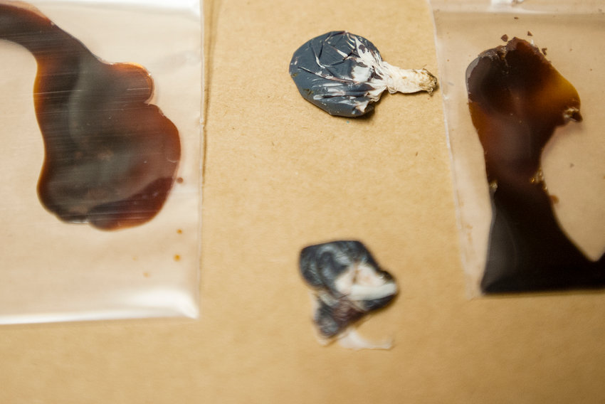 Seized heroin is seen at the Centralia Police Department in this Chronicle file photo.