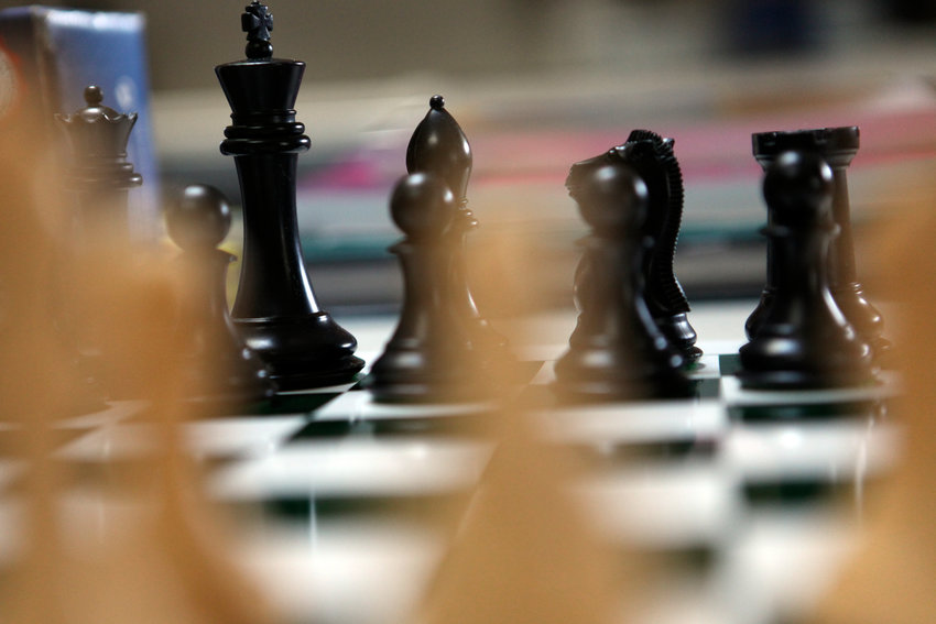 A chess set is pictured in this file photo.