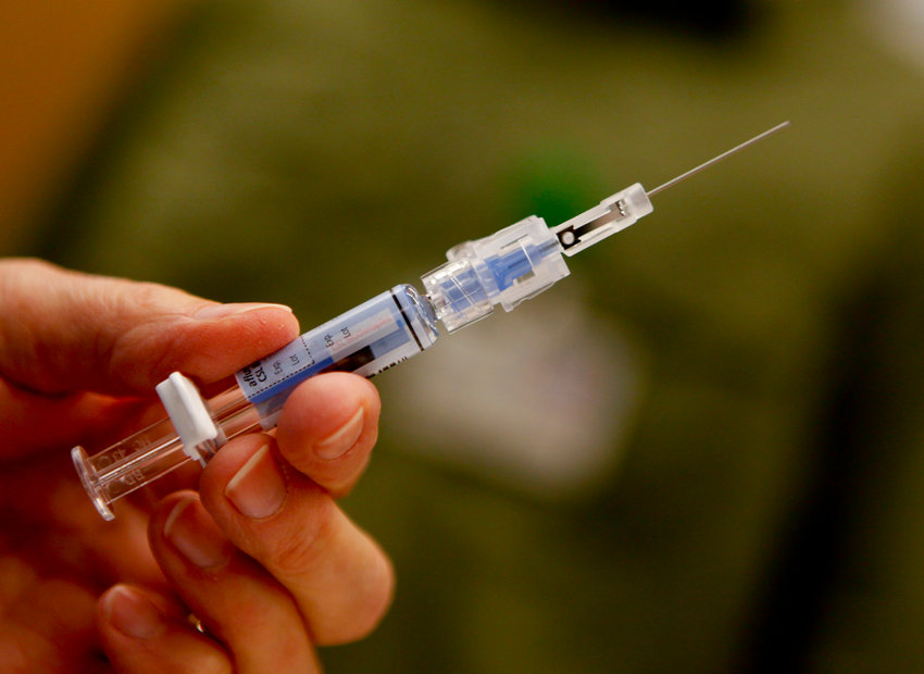 Photo of flu vaccine. (Mark Boster/Los Angeles Times/TNS)