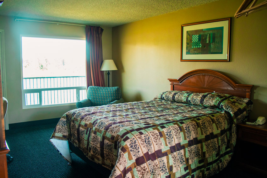 A room is seen at the Lakeview Inn similar to where some are currently quarantining in the facility.