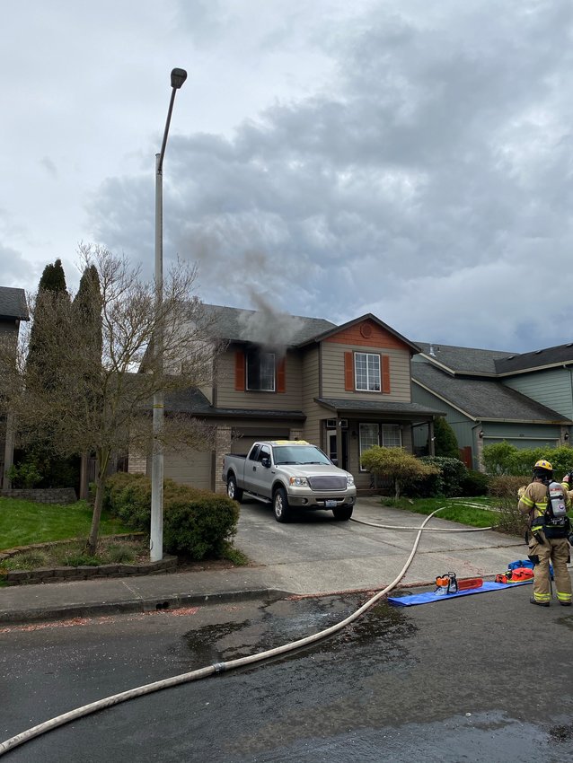 A fire on the second floor of a home on Northwest 34th Avenue in Felida was reported on Wednesday.&nbsp;