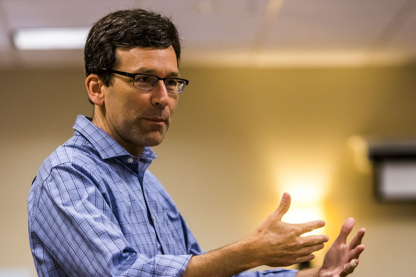 Washington state Attorney General Bob Ferguson spoke on several topics in July 2018 at the Twin Cities Rotary.&nbsp;