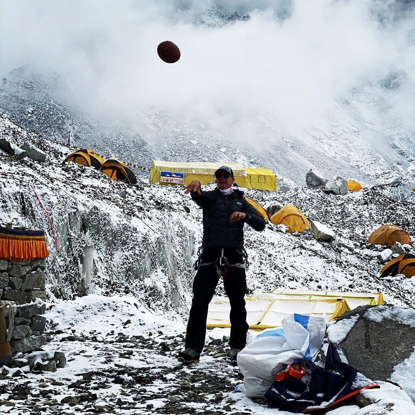 Former UW wide receiver Mark Pattison submitted Mount Everest on May 23. And in doing so, he has reached the summit of the highest peak on all seven continents.