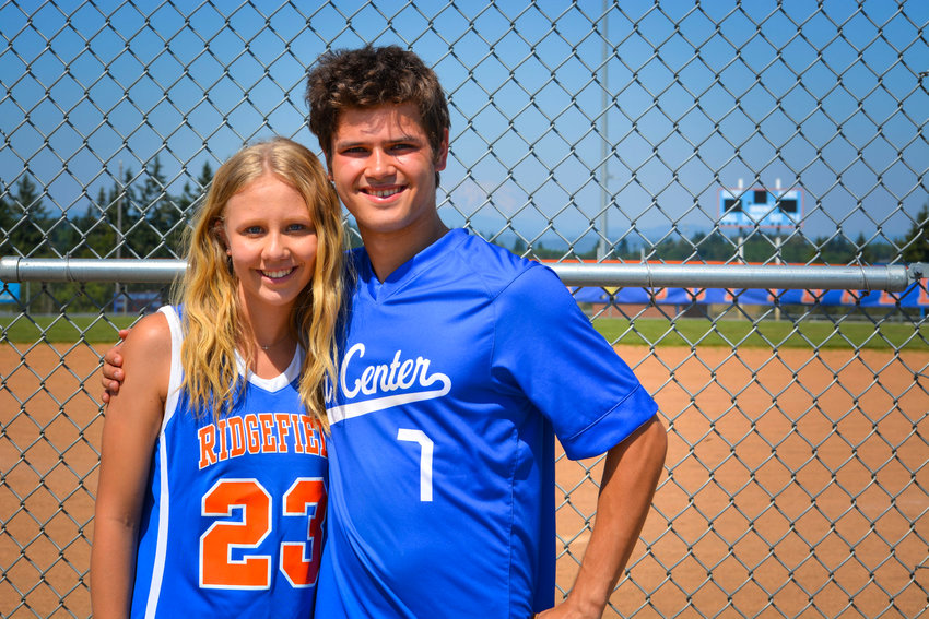 Grace Goode, left, and Michael Goode both showed athletic ability as they grew up together in La Center.