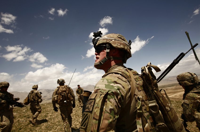 U.S. soldiers in Soltan Khel, Afghanistan, on April 29, 2013.(Carolyn Cole/Los Angeles Times/TNS)