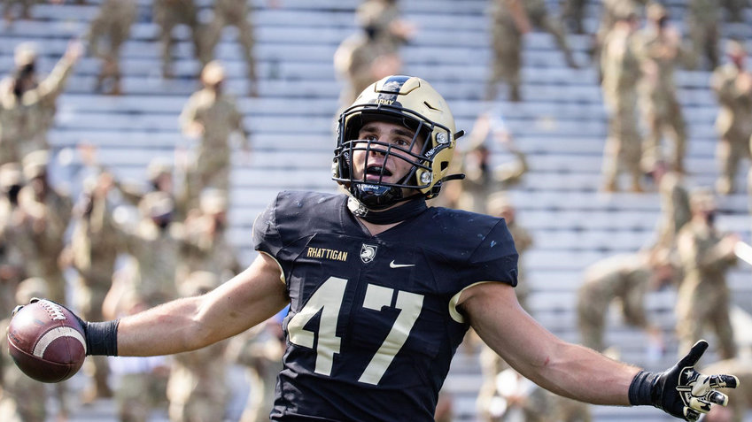 John Rhattigan is an undrafted rookie linebacker from Army.