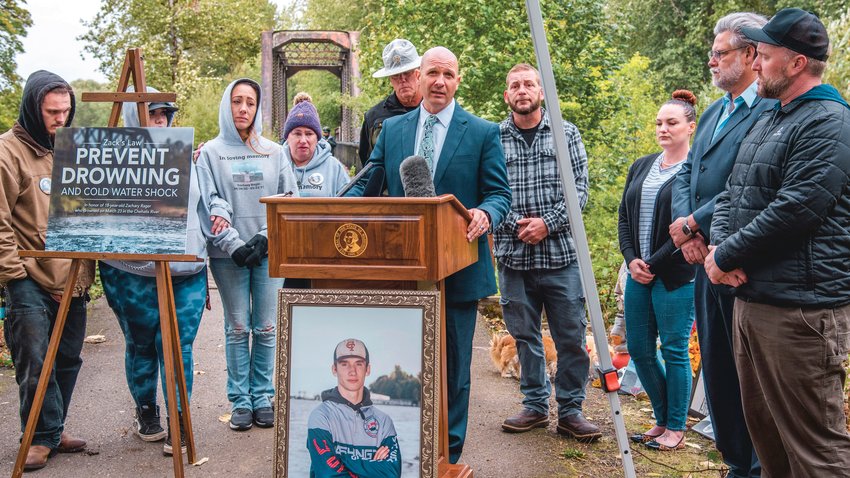 Peter Abbarno said &ldquo;Zack&rsquo;s Law will save lives,&rdquo; during an event honoring the life of Zack Hines-Rager with a goal of raising awareness around cold water shock to prevent drownings.