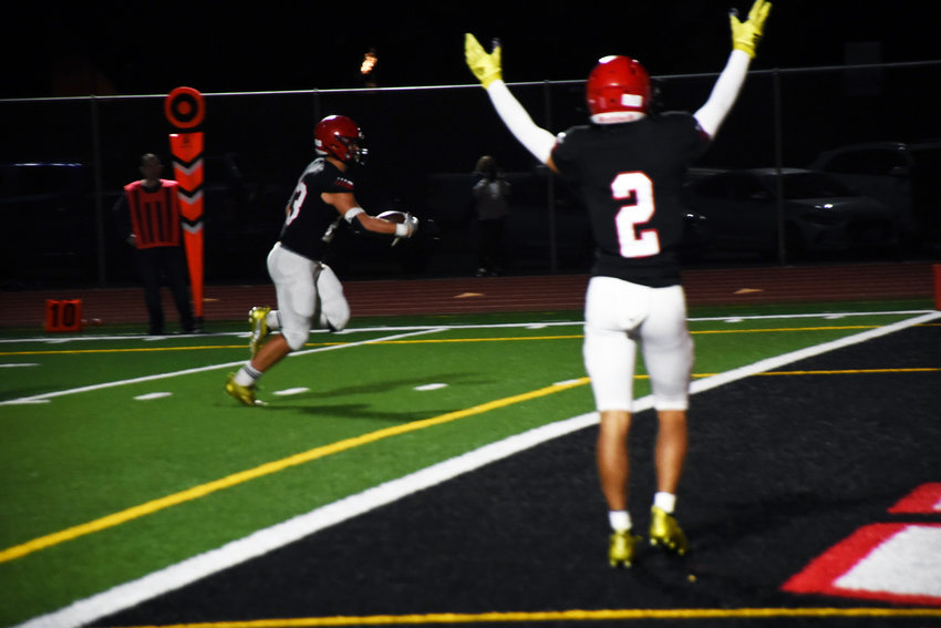 The Tornados gain a touchdown during the Oct. 1 Homecoming game.