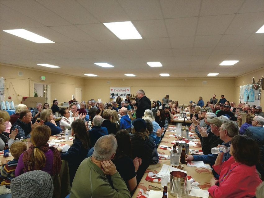The Packwood Improvement Club crab feed fundraiser is pictured in this 2018 courtesy photo.