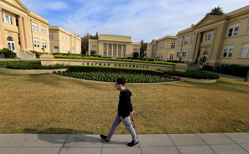 A view of Chapman University in Orange, California, where a professor is suing after finding his exams online. (Allen J. Schaben/Los Angeles Times/TNS)