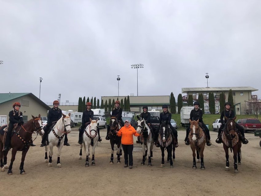 The Battle Ground Equestrian Team is pictured.