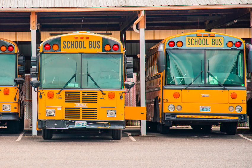 School buses are pictured in this file photo.