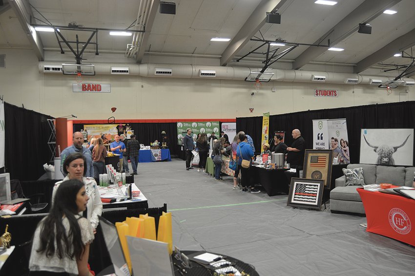 The Yelm High School gymnasium was filled with different vendors during the Nisqually Valley Home and Garden Show on April 30.