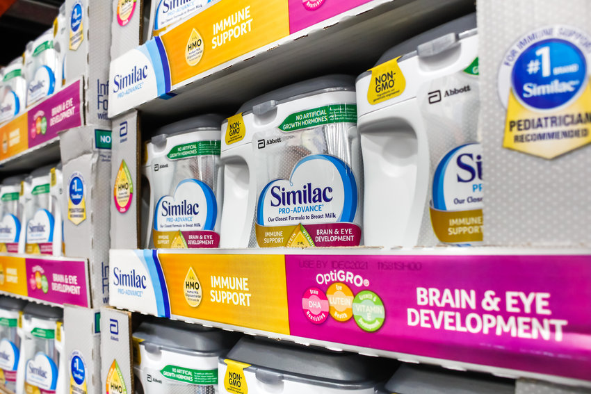 A national shortage of baby formula has tempted some parents to try to create their own. (Dreamstime/TNS)