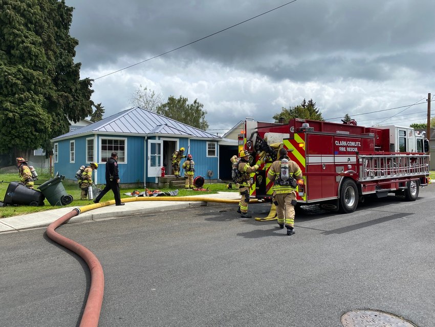 Firefighters responded to the report of a kitchen fire in the 700 block of Hoffman Street in Woodland on May 18.