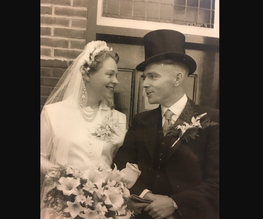 Grace Klijnsma is pictured on her wedding day, July 31, 1953, Crackstate, Heerenveen, Netherlands.