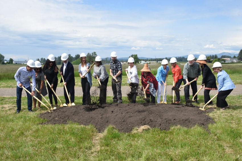 Officials break ground on Clark College at Boschma Farms on June 1.