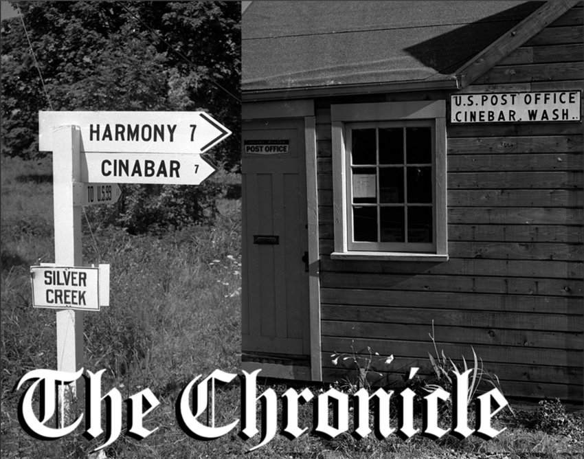 From page 10 of The Daily Chronicle published Saturday, July 19, 1958: &ldquo;CIN&hellip;AH&hellip;HUH? - Two signs referring to the same community, a farming area 12 miles east of Morton, disagree with each other - and the dictionary - on the spelling of the name. Direction sign at Silver Creek, spells it &ldquo;Cinabar&rdquo; but the sign at the community post office says &ldquo;Cinebar&rdquo;. It&rsquo;s believed the community was named for the ore which produces mercury, but there&rsquo;s disagreement even there, since &ldquo;cinnebar&rdquo; is the accepted spelling for the mineral. However, the post office calls it &ldquo;Cinebar,&rdquo; and the post office always has the last word on the spelling of a town name. - Chronicle Staff Photo.&rdquo;