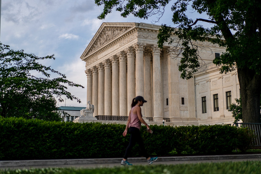 The Supreme Court of the United States is seen on Monday, May 17, 2021. (Kent Nishimura/Los Angeles Times/TNS)
