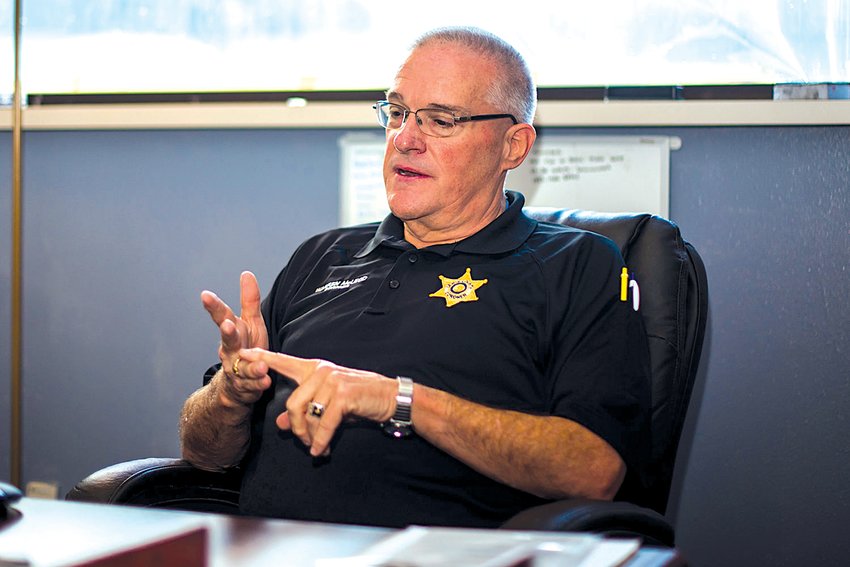 Lewis County Coroner Warren McLeod speaks with The Chronicle in this 2019 file photo.