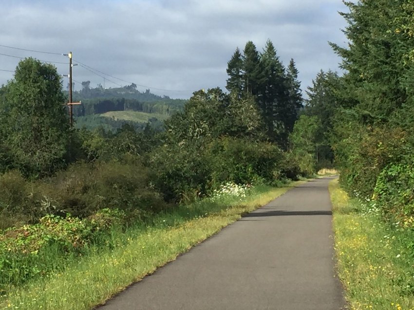 A portion of the Yelm Rainier Tenino Trail is pictured.