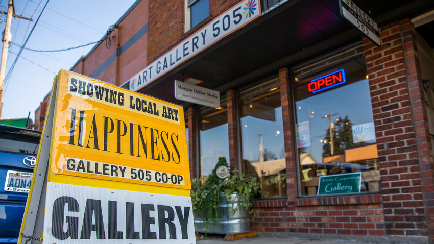 Art Gallery 505 in Toledo showcases local artistry during the &ldquo;Happiness Is&rdquo; exhibit Wednesday evening.