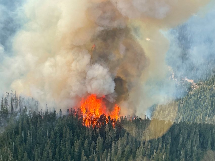 The Goat Rocks Wilderness Fire roughly 7 miles northeast of Packwood has grown to 80 acres.&nbsp;
