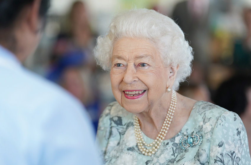 Queen Elizabeth II at the opening of a new building at the Thames Hospice in Maidenhead, United Kingdom on July 15, 2022. (Pool/i-Images via ZUMA Press/TNS)