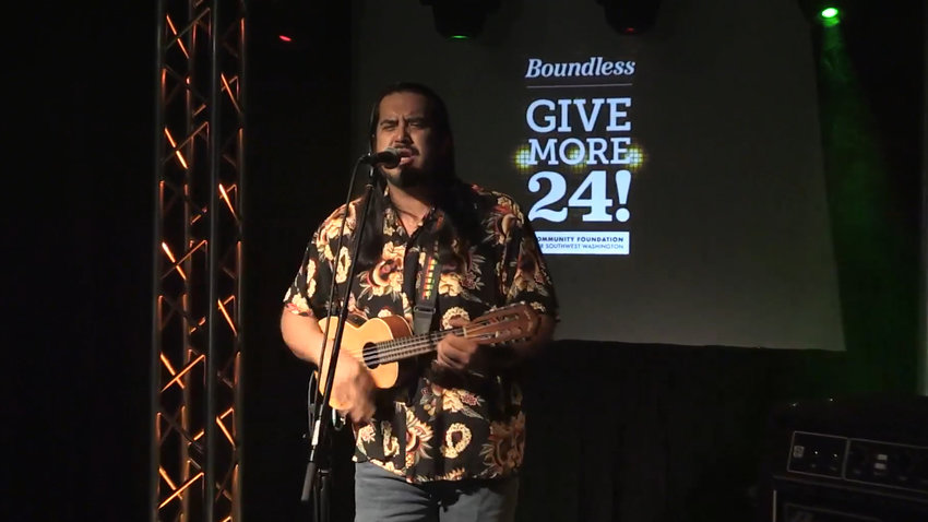 Vancouver musician Kevin Coloso plays a solo set during Concerts and Causes, an online broadcast that amplifies local music and giving during Give More 24!