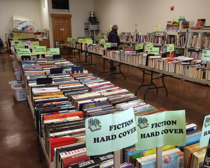 FILE PHOTO &mdash; Books are pictured at a Friends of the Winlock Library book sale fundraiser earlier this year.