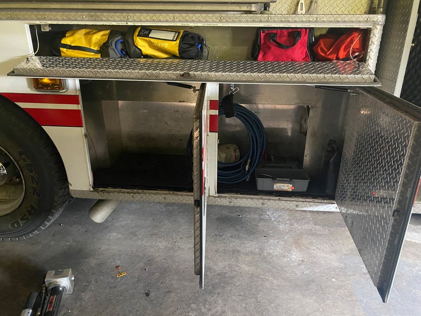 The fire district learned various pieces of valuable portable equipment had been stolen, including defibrillators, a &ldquo;jaws of life&rdquo; hydraulic rescue tool, chain saws and radios.