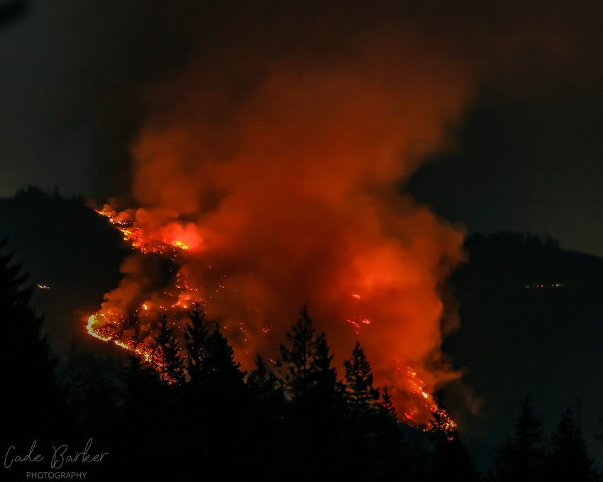 Nakia Creek Fire, Silver Star Mountain Area, Washington.