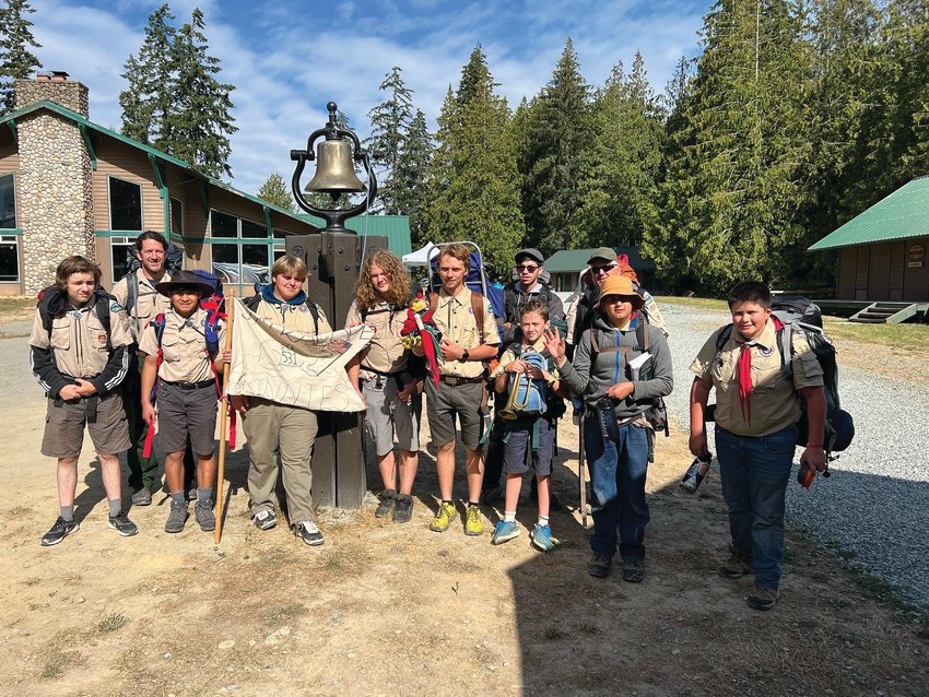 Boy Scouts with Troop 531 are pictured.