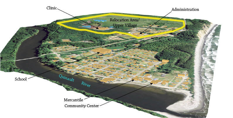 Quinault Indian Nation A rendering of the future site of the Quinault city of Taholah.