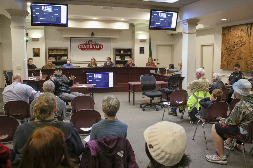Centralia resident Matt Lecross addressed the Centralia City Council and those in attendance at a Tuesday night special meeting focused on the Pearl Street Pool. He said whatever decision was made should have the community and kids as a priority, and that he hoped the pool could be revitalized for use once again.