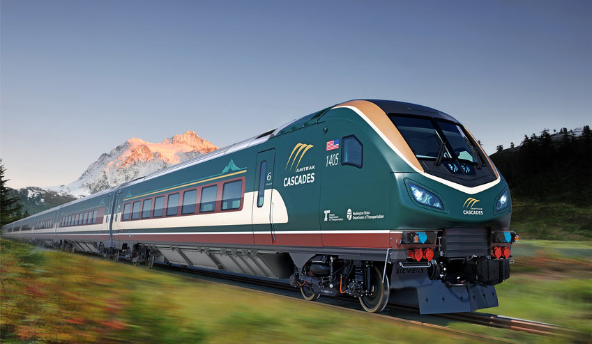 The Washington state Department of Transportation released this rendering of the new Amtrak trains earlier this month.