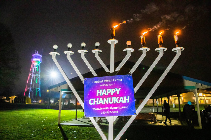 The Chabad Jewish Center hosts a Yelm Chanukah Celebration Tuesday night at Yelm City Park.