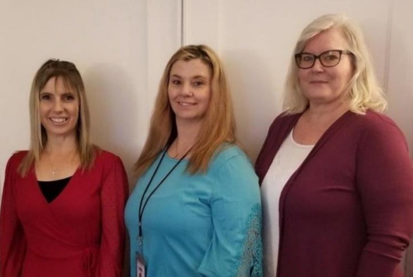 From left, Lewis County Juvenile Court Guardian ad Litem Coordinators Christine Dickinson and Nichole Davis and Program Manager Susan Wickert.