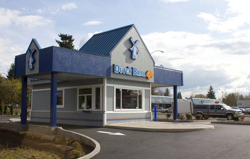 A Dutch Bros. Coffee location is shown on the corner of Harrison Avenue and Bridge Street in Centralia in this 2014 file photo.