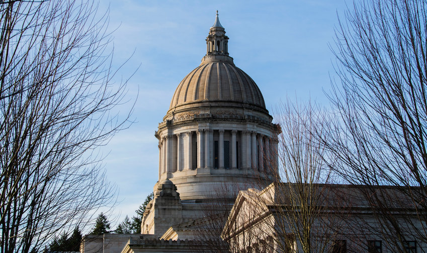 The Washington State Capitol is seen in Olympia.