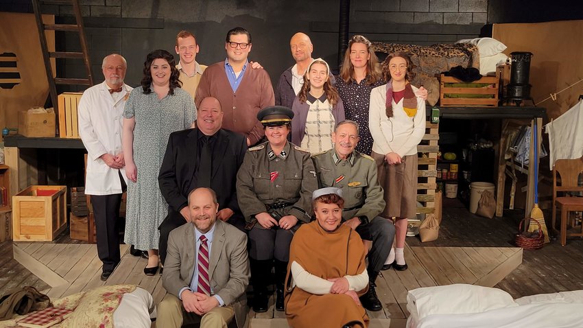 The cast of the Evergreen Playhouse production of &ldquo;The Diary of Anne Frank&rdquo; is pictured in this photo from Julie McDonald.