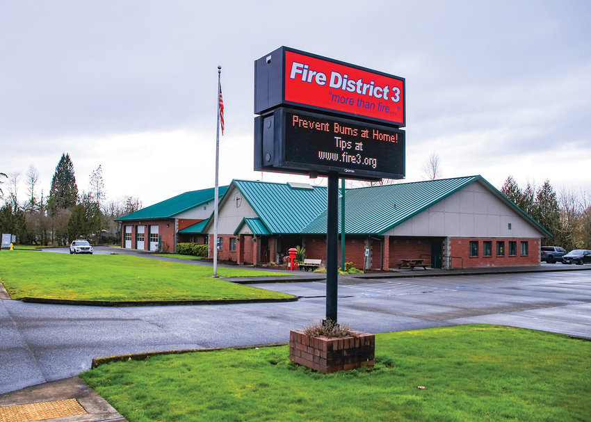 Clark County Fire District 3&rsquo;s Station 31 headquarters is pictured in Hockinson on Monday, Feb. 27.