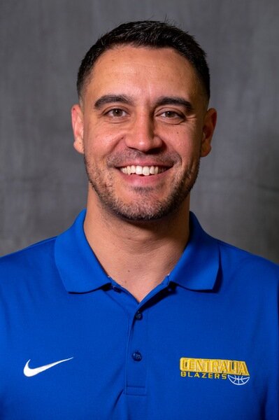 A headshot of Joe Chirhart, the Centralia College men's basketball head coach heading into 2023-24.